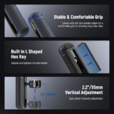 NEEWER S24 Ultra Phone Cage Stabilizer Kit – Side Handle, 67mm Filter Adapter, 17mm & T-Mount Lens Support – Compatible with Samsung & Moment T-Series Lenses (PA042+PA045S) - Image 6