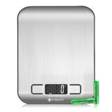 Etekcity Digital Kitchen Scale - Professional Stainless Steel Food Scale with Backlit LCD, High Precision 1g Accuracy, 5kg Capacity - Silver - Image 2