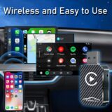 Wireless CarPlay Adapter 2024 [Upgraded] – Plug & Play Dongle Converts Wired to Wireless, Compatible with Cars 2016+ & iOS 12+ iPhones (Black) - Image 3