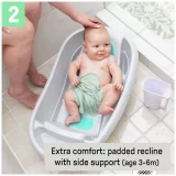 Ingenuity Baby Bathtub for Newborns & Toddlers – Grey Convertible Infant Tub - Image 5