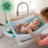 Ingenuity Baby Bathtub for Newborns & Toddlers – Grey Convertible Infant Tub - Image 6