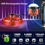 Flying Toy Drone for Kids – Orbi Spinner with Hand Sensor, Red Gift for Boys & Girls - Image 4
