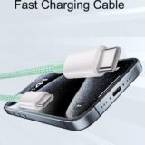 KP Technology 60W Fast Charger Cable for iPhone 16 / 15 Series – 1 Meter, Green - Image 3
