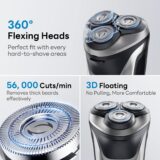 A3-Pro Electric Razor for Men – 2025 2-in-1 Waterproof Shaver, Wet & Dry Beard Trimmer, Cordless & Rechargeable - Image 4
