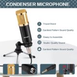 All-in-One Podcast Microphone Kit – Condenser Mic with Stand & Mixer for YouTube & TikTok - Image 3
