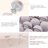 MQUPIN 16-Pack Quilt Fixing Clips – Grey Mushroom-Shaped Duvet Cover Holders with Buttons, Non-Slip Bedding Fasteners, Secure Quilt Pins with Storage Box - Image 2