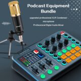 All-in-One Podcast Microphone Kit – Condenser Mic with Stand & Mixer for YouTube & TikTok - Image 4