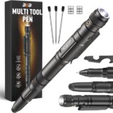 BIIB Multi-Tool Pen for Men – Dad’s Gadget Gift, LED Light, 7 Functions - Image 1