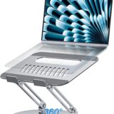 Laptop Stand for Desk with 360° Rotation – Adjustable & Portable for MacBook, Dell, HP, Lenovo - Image 1