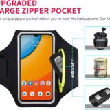 HAISSKY Running Armband with Zipper Pocket & Earbud Holder – Sports Phone Armband for iPhone 16/15/14/13/12 Pro Max, Fits Phones up to 6.9” - Image 4