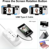 Newmowa Vlog Selfie Monitor with Magnetic Phone Holder – 4K Rear Camera Accessory for iPhone TikTok Live Streaming - Image 2