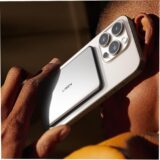 LISEN Glacier Gray Magsafe Power Bank 5000mAh - Portable Magnetic Wireless Charger for iPhone - Image 1