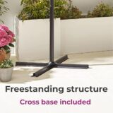 Neo 3M LED Cantilever Garden Parasol – Waterproof Outdoor Hanging Umbrella with Crank Handle & Cross Base - Image 7