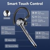 Long-Lasting Bluetooth Headset with Mic, Noise Cancel & Smart Mute Button - Image 6
