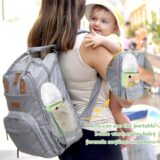 Adjustable Baby Bottle Warmer Bag – USB Powered, LCD Temp Control, Green - Image 2