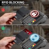 SEMORID Men’s Slim Wallet – Pop-Up RFID Blocking Credit Card Holder with Cash Strap (Black) - Image 6