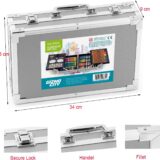 145 Pcs Art Set by Vivo Technologies – Deluxe Aluminium Case with Drawing & Sketching Tools – Perfect Gift for Artists - Image 7