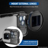 NEEWER 16 Pro Max Video Rig Cage – Phone Filmmaking Kit with Quick Release Handles, 67mm Filter Adapter, T-Mount & 17mm Lens Mount - Image 5