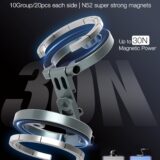 Dual Magnetic Phone Holder for iPhone 16–12 Pro Max, Tripod Mount & Travel Stand - Image 3