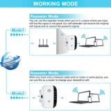 2025 WiFi Extender Booster Repeater – 3000 Sq.ft Coverage, 45 Devices, Ethernet, UK Plug (White) - Image 4