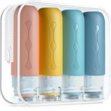 Gemice Silicone Refillable Travel Bottles – Leakproof 90ml 4-Pack for Toiletries, Shampoo, Lotion & More - Image 1