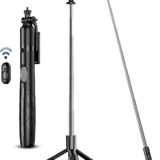 All-in-One 180cm Tripod & Selfie Stick with Wireless Remote – Phone & Camera Stand for iOS/Android - Image 1