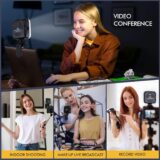 64-LED Rechargeable Selfie Light with 3 Modes – Clip-On Video & Photo Light for Phone, Laptop, Camera – Makeup, YouTube, TikTok, Live Streaming, Vlogging - Image 2