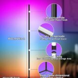 GIPOYENT RGB LED Corner Floor Lamp – Smart Ambience Light with Music Sync, 16 Million Colors, App & Remote Control for Bedroom, Living Room, Gaming - Image 5
