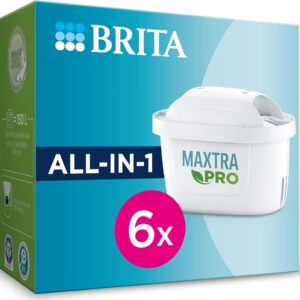 BRITA MAXTRA PRO All-in-1 Filters – Original Refill, 6 Pack | Reduces Impurities & Improves Water Taste