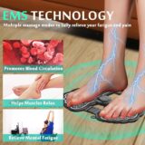 YUCEN TENS/EMS Foot Massager – Rechargeable Pain Relief Machine with LCD Display, 8 Modes & 19 Intensities for Foot, Knee, Arm Circulation & Relaxation - Image 2