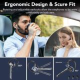 Long-Lasting Bluetooth Headset with Mic, Noise Cancel & Smart Mute Button - Image 7