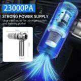 Handheld Car Vacuum Cleaner – 4-in-1 Cordless, 23000PA Cyclonic Suction - Image 2