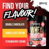Warrior Whey + Creatine Protein Powder 500g – Strawberry Crème | Post-Workout Shake for Muscle Growth, Recovery & Performance – Low Sugar, 20 Servings - Image 7