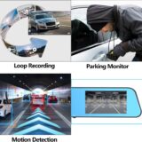 CAMECHO 1080P HD Mirror Dash Cam Dual Front and Rear Camera – 4.5” Touchscreen, Wide Angle, Loop Recording, Parking Assist & Motion Detection - Image 6