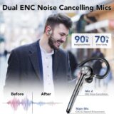 Long-Lasting Bluetooth Headset with Mic, Noise Cancel & Smart Mute Button - Image 2