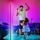 GIPOYENT RGB LED Corner Floor Lamp – Smart Ambience Light with Music Sync, 16 Million Colors, App & Remote Control for Bedroom, Living Room, Gaming - Image 2