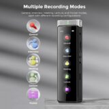 Innioasis R1 136GB Voice Recorder with AI Transcription, Bluetooth & Playback – Silver - Image 4