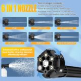 Cordless 6-in-1 Portable Pressure Washer – Battery-Powered Jet Cleaner with Dual Batteries & 5M Hose for Patio & Car - Image 3