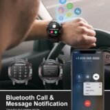 Military Tactical Smartwatch for Men – Bluetooth Voice Call, Heart Rate & SpO2 Monitor, IP67 Waterproof Fitness Watch - Image 2