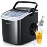 Ecozy Portable Ice Maker Machine – 9 Ice Cubes in 6 Mins, 12KG/24H, 2 Ice Cube Sizes, Self-Cleaning Countertop Ice Maker for Home, Office & Bar - Image 1