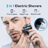 A3-Pro Electric Razor for Men – 2025 2-in-1 Waterproof Shaver, Wet & Dry Beard Trimmer, Cordless & Rechargeable - Image 5