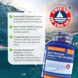 Pure Omega-3 Fish Oil 2000mg with EPA & DHA – 120 Capsules for Heart & Brain Health - Image 3