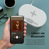 i-box Non-Ticking Alarm Clock with Bluetooth, FM Radio & Wireless Charger - Image 5