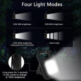Mini Rechargeable LED Keychain Emergency Light with 4 Modes, Magnetic COB Work Light & Folding Bottle Opener – Portable Flashlight for Car Repair & Hiking - Image 3