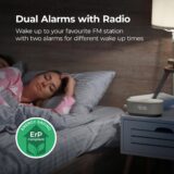 i-box Non-Ticking Alarm Clock with Bluetooth, FM Radio & Wireless Charger - Image 4