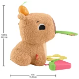 Fisher-Price Snuggly Capybara Plush Baby Sensory Toy – Soft & Interactive Snack Toy for Infants - Image 3