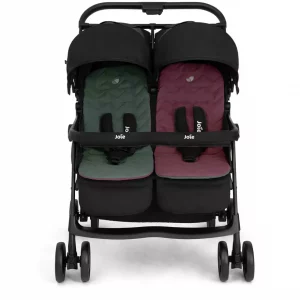 Joie Aire Lightweight Double Pushchair - Shale Color | Compact & Durable Twin Stroller