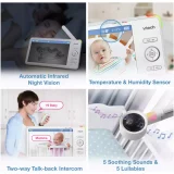VTech RM7787HD 7-Inch Over-Cot Smart Monitor – HD Video for Baby - Image 6
