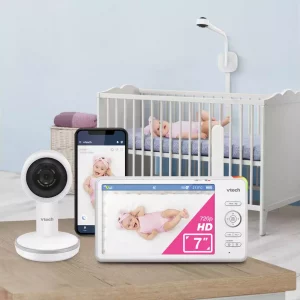 VTech RM7787HD 7-Inch Over-Cot Smart Monitor – HD Video for Baby