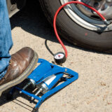 Draper Twin Cylinder Foot Air Pump with Gauge for Bikes & Cars - Image 4